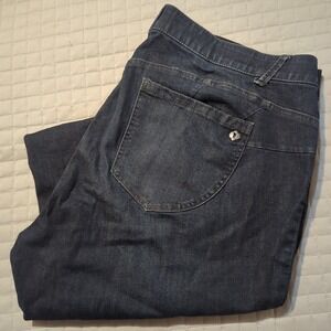 Democracy Womens Ab Solution Jeans 22W Plus Size Indigo Dark Ankle Skimmer Denim